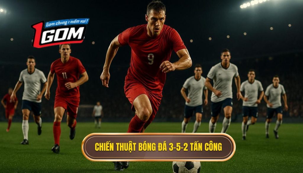 Chiến thuật bóng đá 3-5-2 tấn công