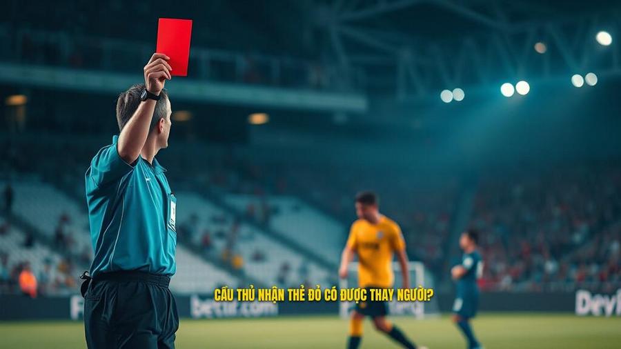 Giải đáp thắc mắc: Thẻ đỏ có được thay người không?