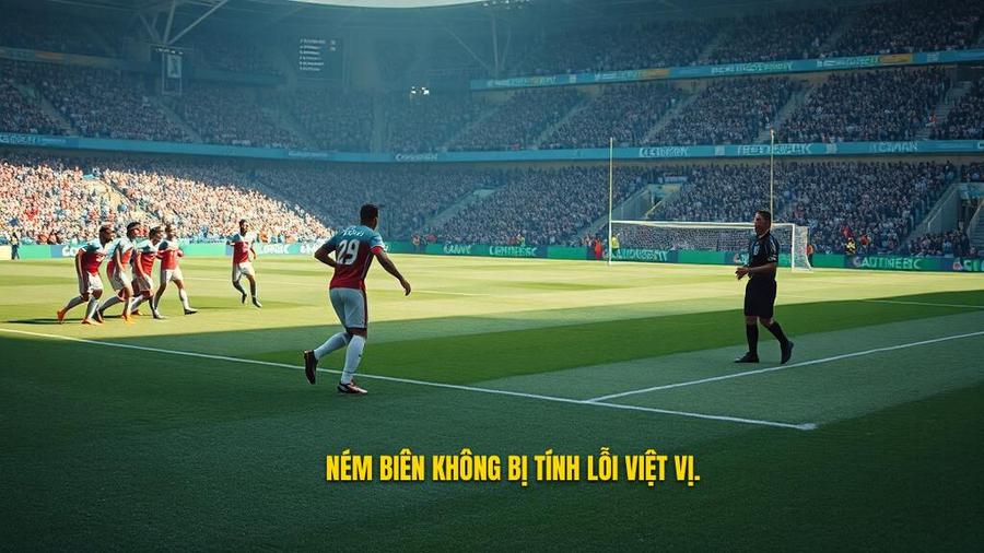 Quy định của FIFA về lỗi việt vị khi nhận bóng từ quả ném biên